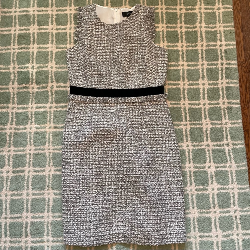 J crew sparkle tweed dress NWT size 6